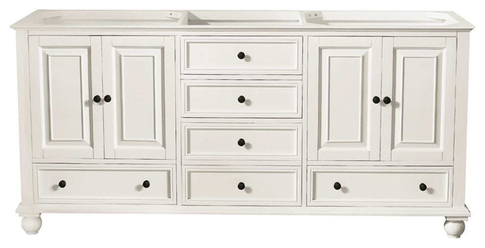 Avanity Thompson 72" Vanity Only, French White Finish
