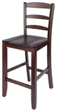 24" Counter Ladder Back Stool, Set of 2