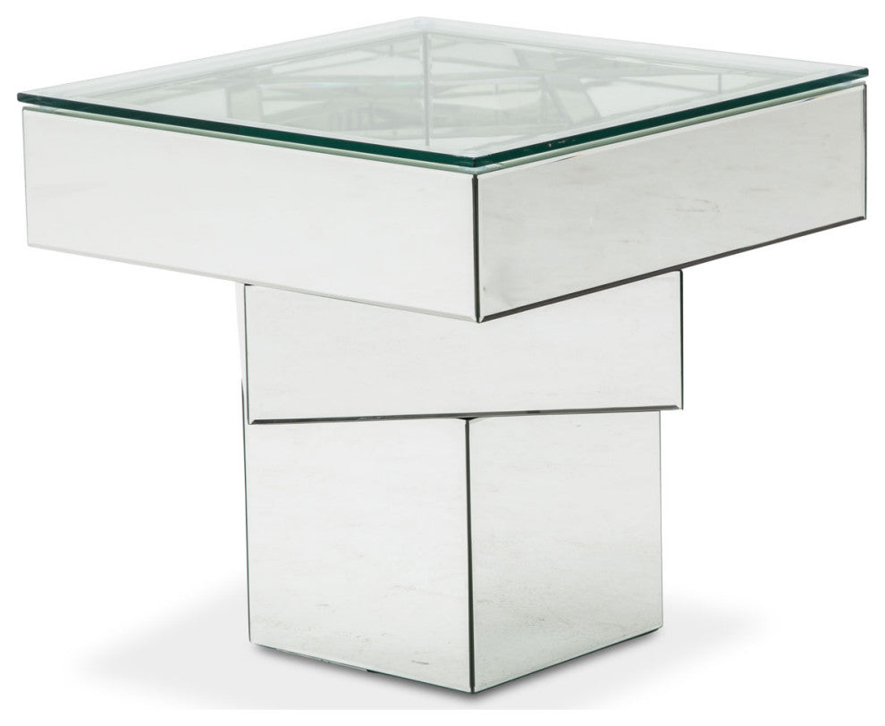 Montreal Geometric Square End Table