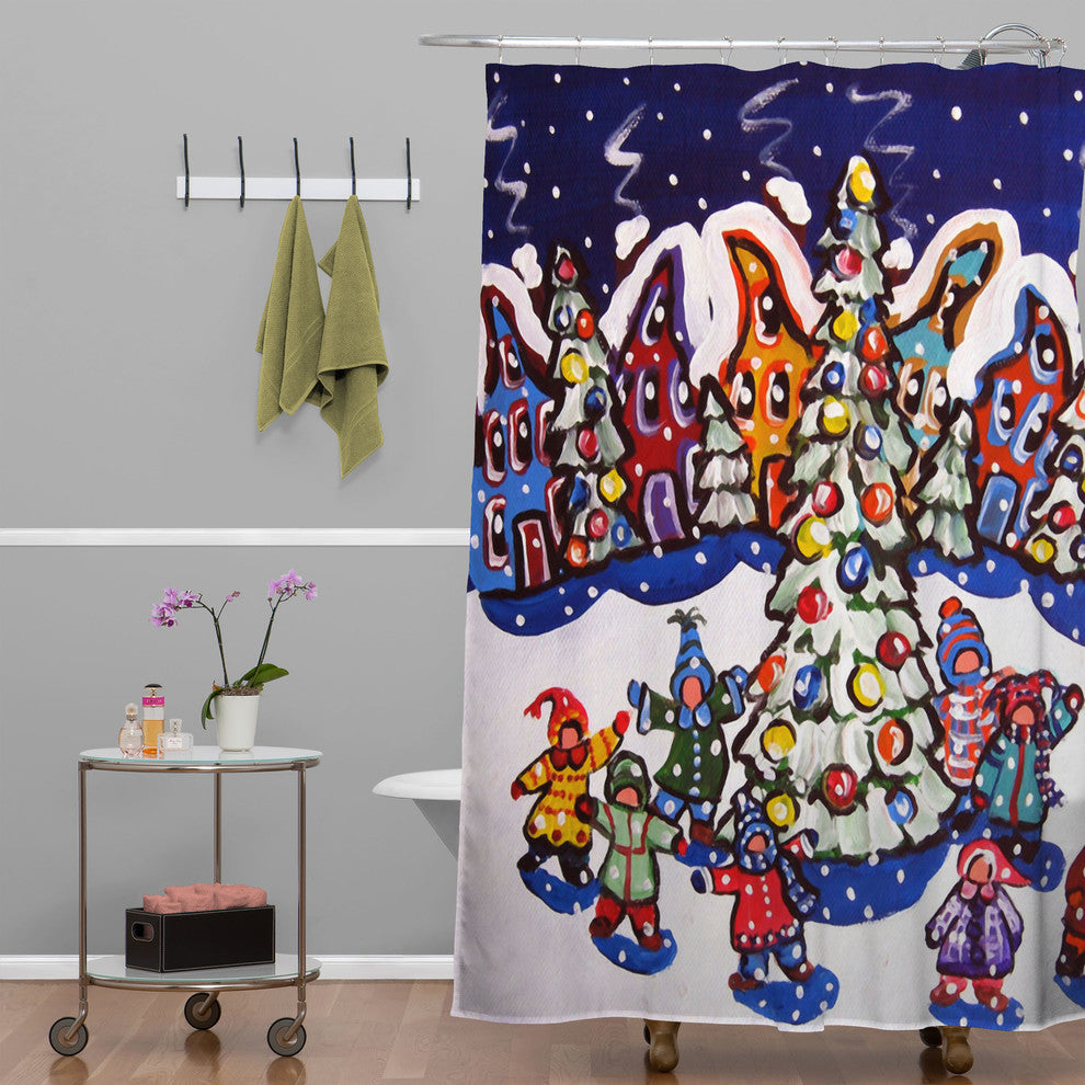 Deny Designs Renie Britenbucher Oh Christmas Tree Shower Curtain
