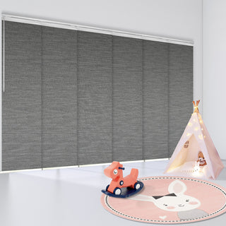 Talha 6-Panel Track Extendable Vertical Blinds 98-130"W