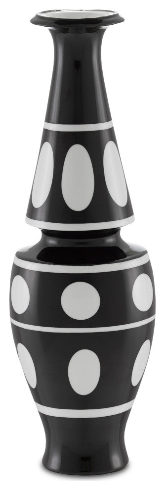 De Luca Black and White Vase