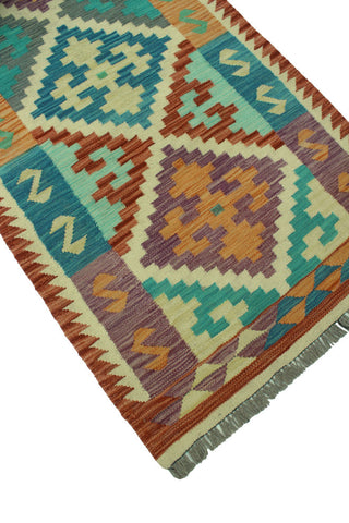 Sangat Kilim Belma Rust/Ivory Runner, 2'8x8'1