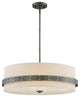Garrett 4-Light Pendant, Weathered Iron