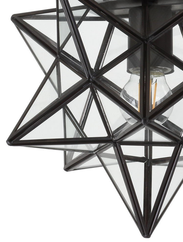JONATHAN Y Lighting JYL9035 Stella 12"W LED Flush Mount Ceiling - Nickel