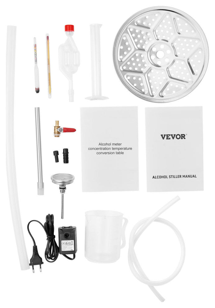 Water Alcohol Distiller 8 Gal/30 L Stainless Steel Still Home Distillery Kit