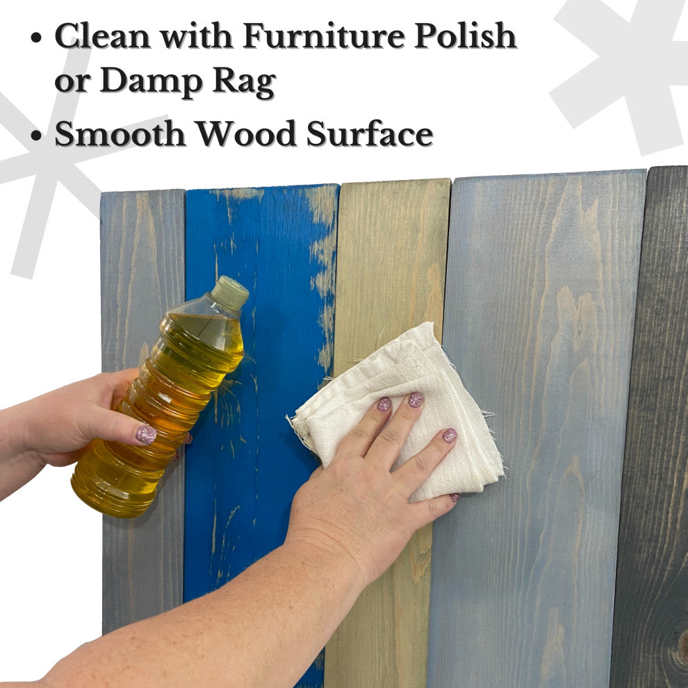Handcrafted Headboard, Leaner Style, Winter Mix, King