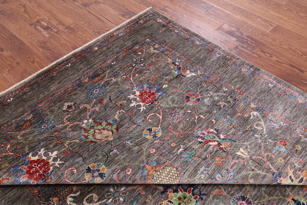 Handmade Persian Tabriz Wool Rug 6' 9" X 9' 10" Q9623