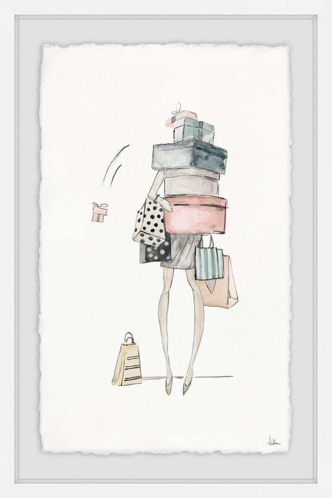 "Adventures Feels" Framed Painting Print, 12"x18"