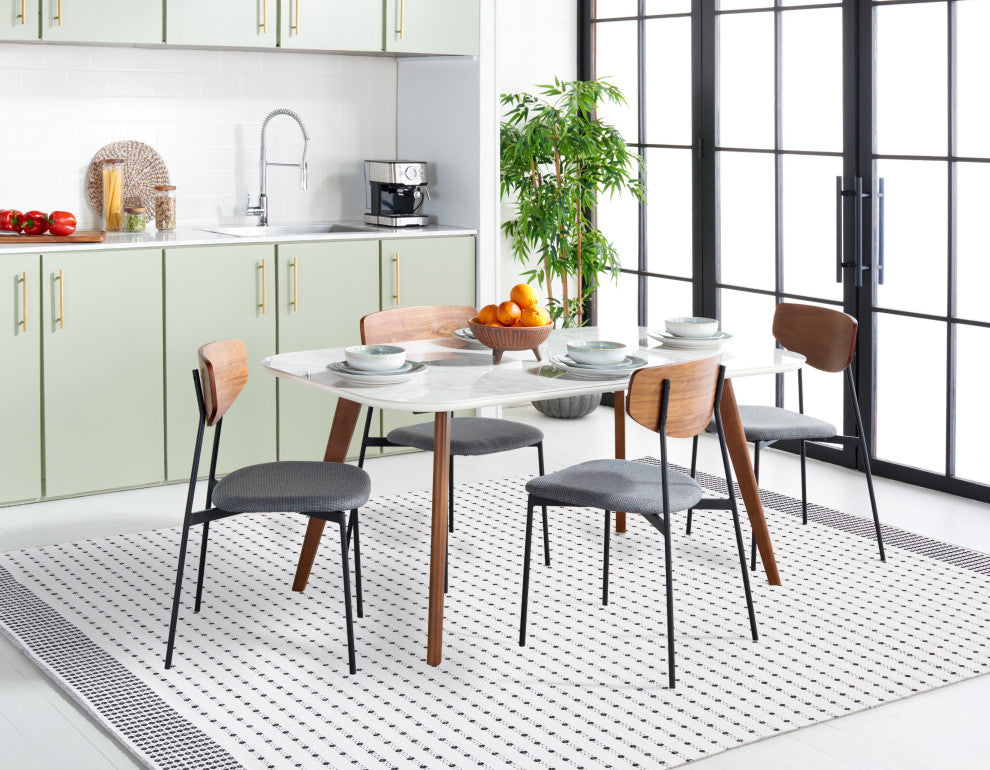 Safavieh Montauk Collection MTK714Z Rug, Black/Ivory, 4' x 6'