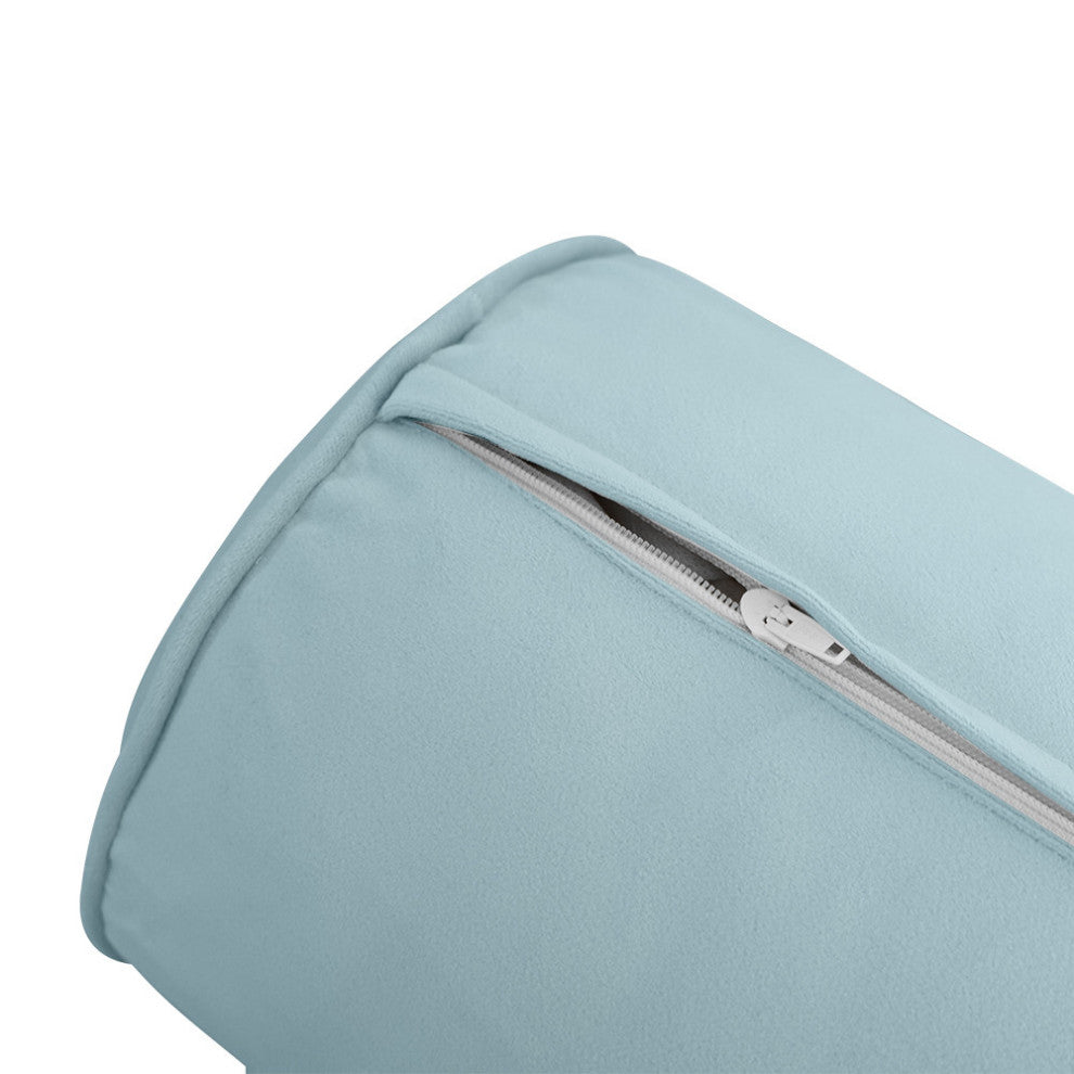 STYLE V6 TwinXL Velvet Pipe Trim Indoor Daybed Bolster Pillow |COVER ONLY| AD355