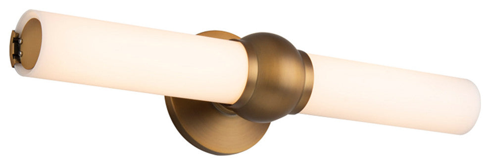 Juliet LED Bathroom Vanity/Wall Light 3000K, Aged Brass, 27"