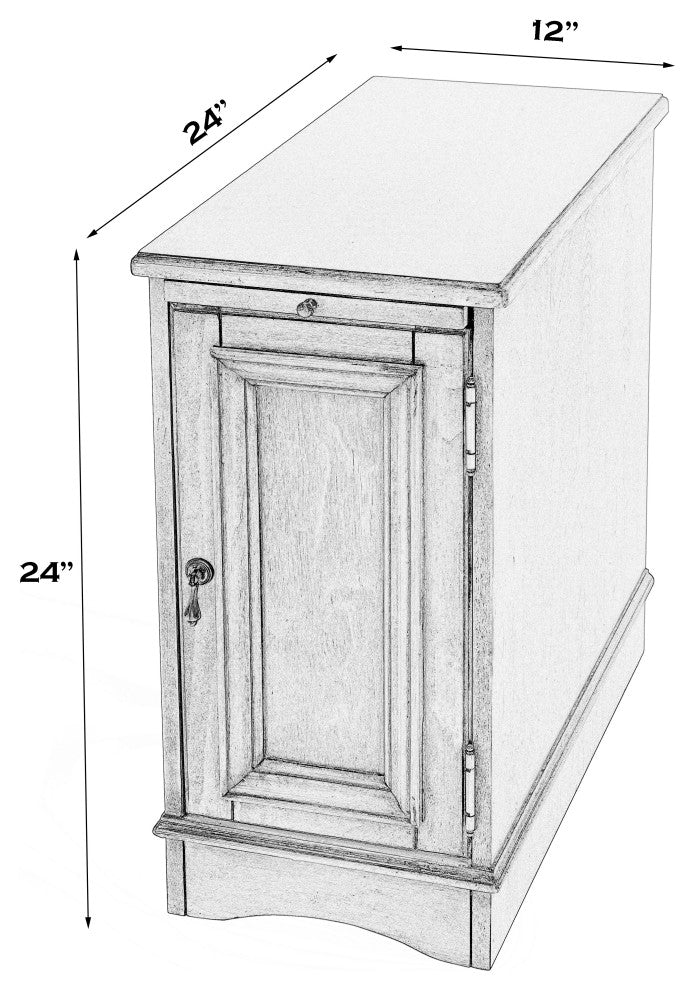 Butler Harling Silver Satin End Table