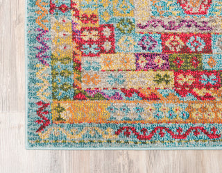 Unique Loom Light Blue Lassen Sedona 2' 2 x 6' 7 Runner Rug