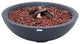 Rose Bowl Round Dark Grey Concrete 48: Natural Gas Fire Bowl