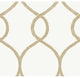 Laurel Leaf Ogee Wallpaper