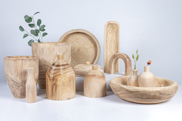 Matte Taupe Terracotta Footed Planter