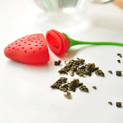 Modern Home Strawberry Silicone Loose Tea Infuser - Brew Tea in Food Grade Easy