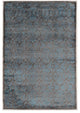 Linon Platinum Iron Gate Power Loomed Polyester 5'x7'6" Rug in Blue