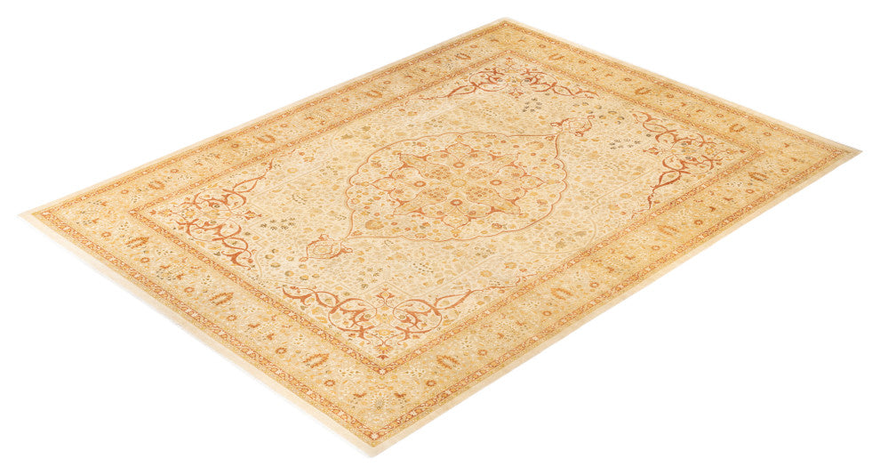 Bailey, One-of-a-Kind Hand-Knotted Area Rug Ivory, 10'2"x13'10"