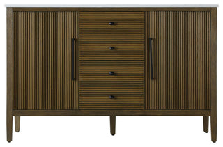 Home Living 54" Double Bathroom Vanity, Hazel Oak