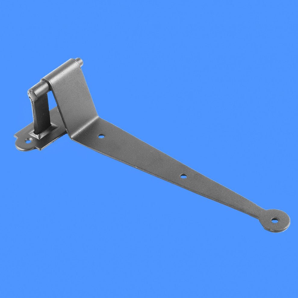 Black Offset Strap Lift Off Pintle Hinge 11 3/4" L Cast Iron Renovators Supply