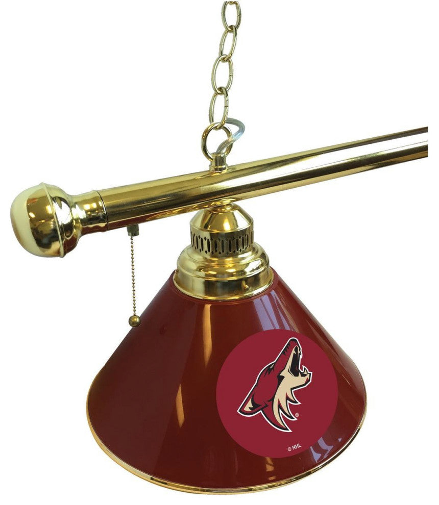 Holland Arizona Coyotes 3-Shade Billiard Light - Brass Fixture