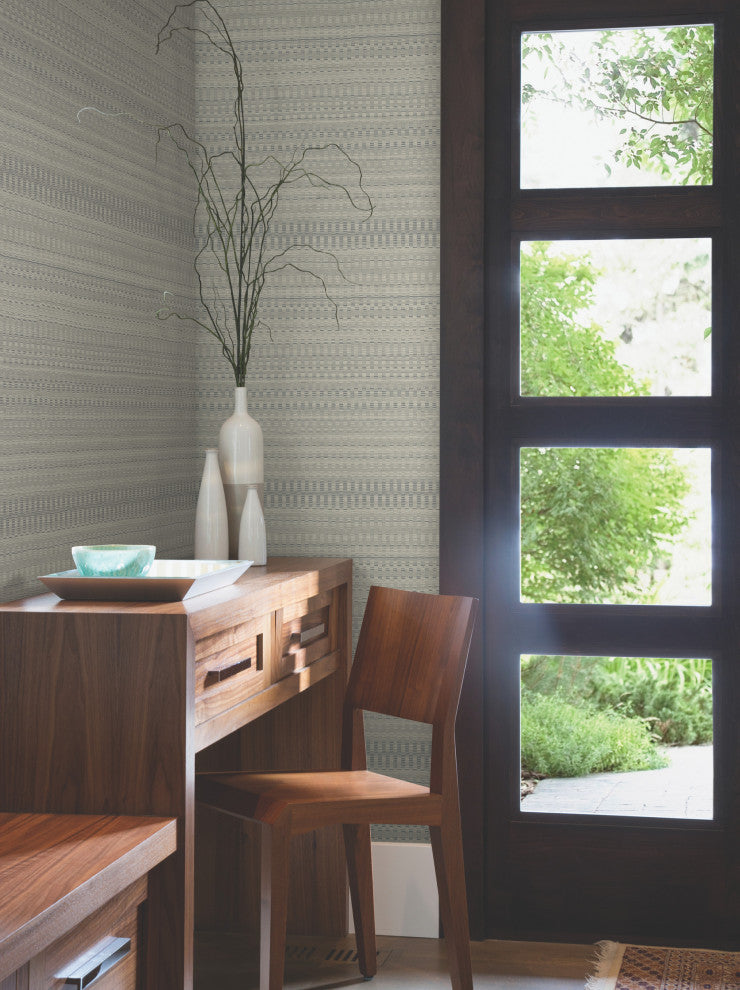 Linen Tapestry Stitch Wallpaper