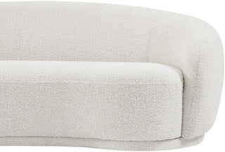 Hyde Boucle Fabric Upholstered, Cream, Loveseat