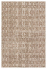 Gimeas Geometric Gold/ Beige Runner Rug 2'2"X8'