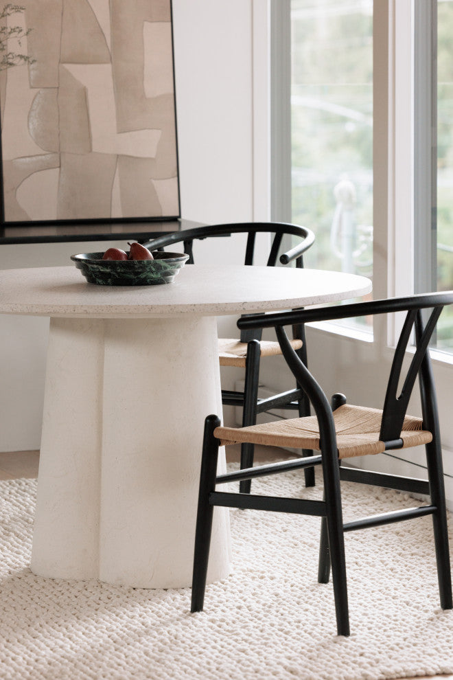 Ventana Dining Chair Black And Natural, Set of 2