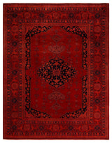 Vibrance, One-of-a-Kind Hand-Knotted Area Rug Red, 8'1"x10'5"