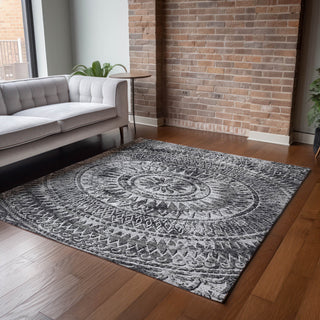 Addison Premium Washable Mayfield AMF113 Gray 5' x 7'6" Rug