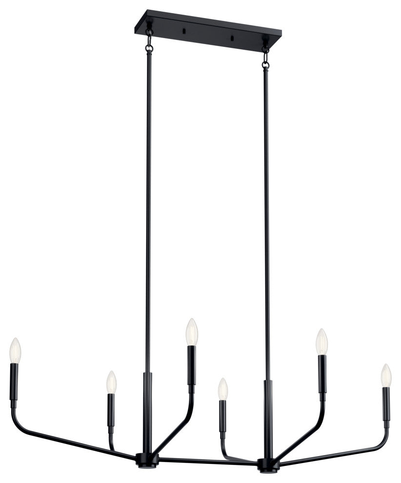 Madden Chandelier, Black, 45"
