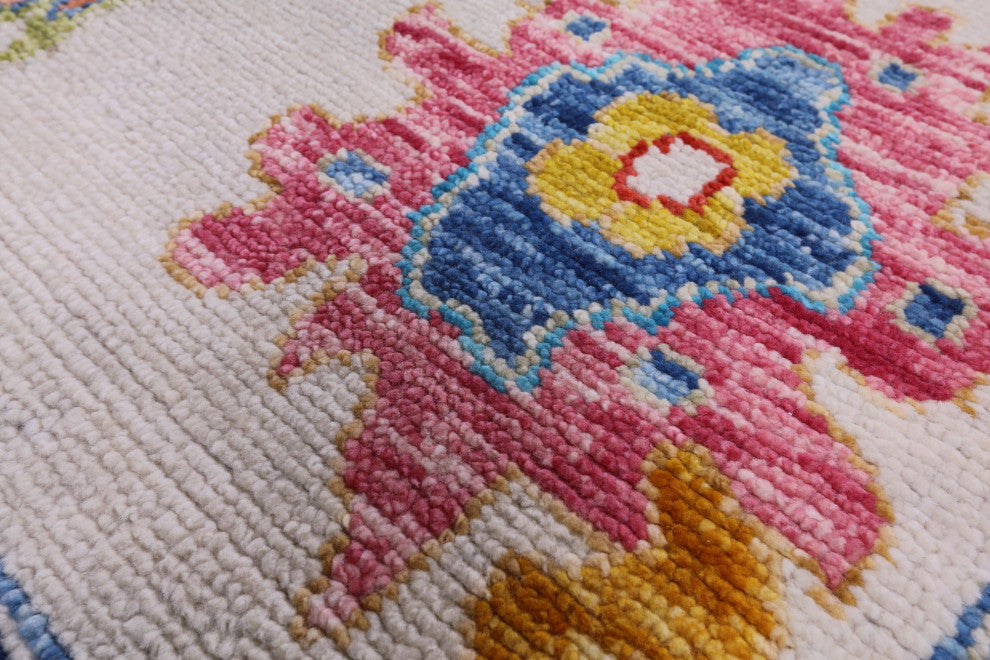 Handmade Turkish Oushak Wool Rug 10' 2" X 13' 9" - Q14811
