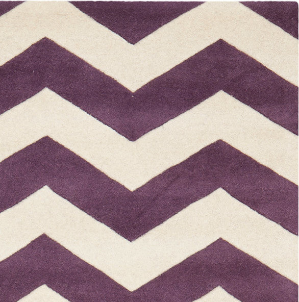 Safavieh Chatham Cht715F Purple, Ivory Area Rug