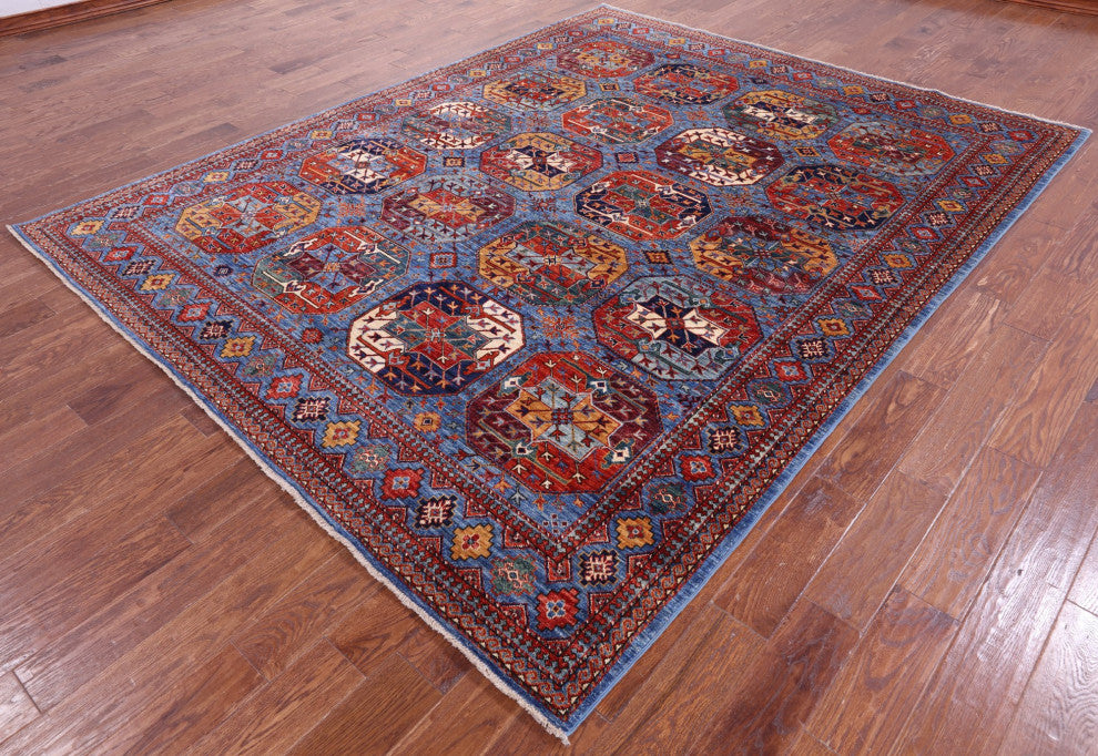 Bokhara Hand Knotted Wool Rug 7' 11" X 10' 0" - Q12428