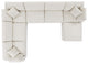 Commix Down Filled Overstuffed Boucle 7-Piece Sectional Sofa, Ivory