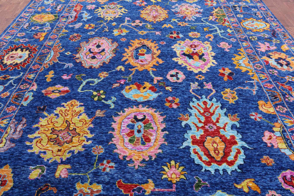 9' 10" X 13' 9" Turkish Oushak Handmade Wool Rug - Q14781