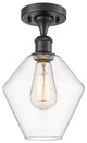 Innovations 516-1C-BK-G652-8-LED 1-Light Semi-Flush Mount, Matte Black
