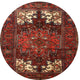 Ahgly Company Indoor Round Traditional Area Rugs, 4' Round