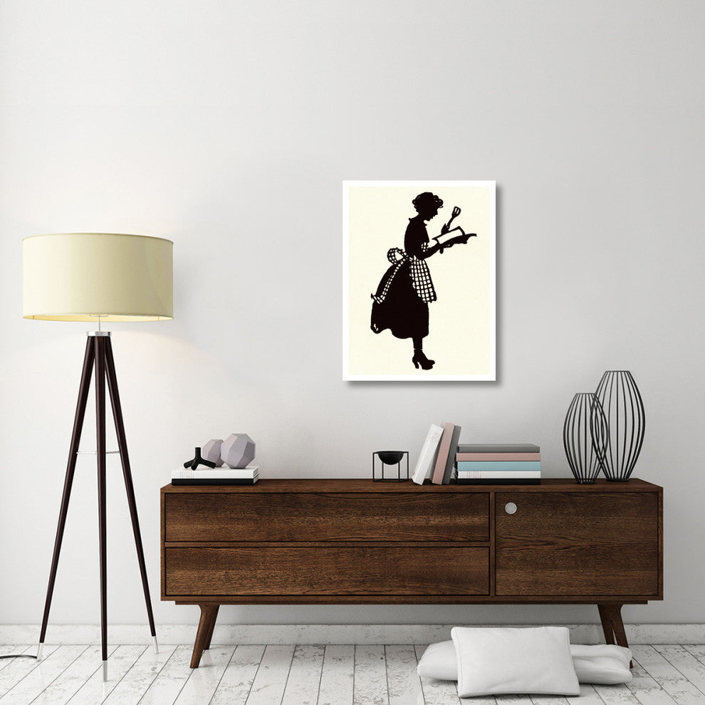 "Homemaker Reads a Recipe Book" Digital Paper Print by Maxfield Parrish, 26"x34"