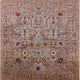 Ahgly Company Indoor Square Mid-Century Modern Area Rugs, 7' Square