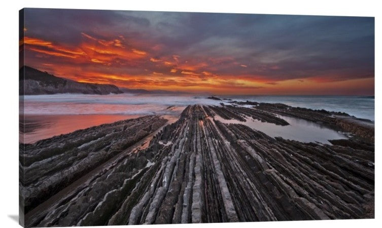 "Highway To Hell" Stretched Canvas Giclee by Mikel Lastra, 36x22"