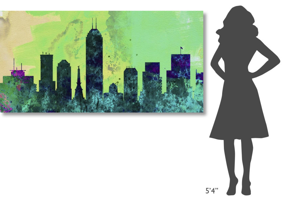 "Indianapolis City Skyline" Fine Art Print