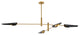 Bethel International DU177C60G 4-Light Chandelier, Gold
