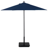 9' Round Flexibe Commercial Umbrella, Black, Navy