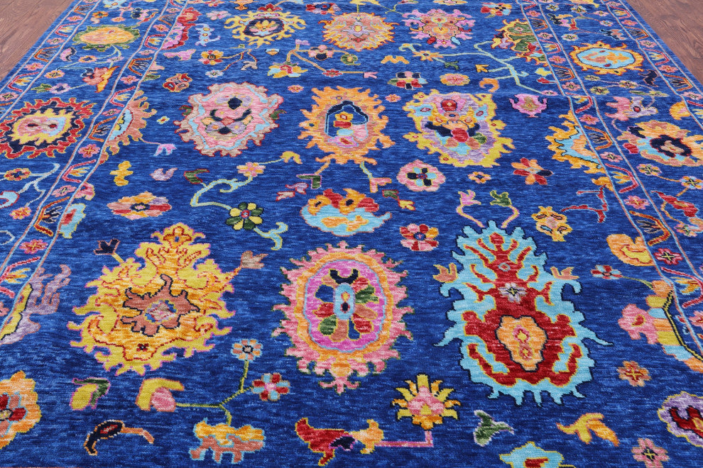 Turkish Oushak Hand Knotted Wool Rug 10' 1" X 13' 6" - Q16094