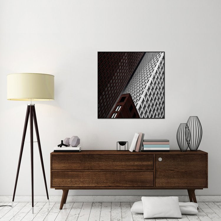 "In Tribulation" Framed Canvas Giclee by Gilbert Claes, 37x37"
