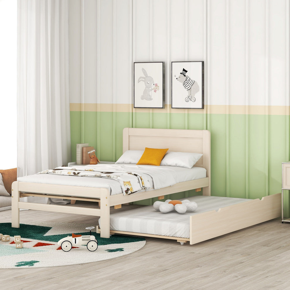 Gewnee Modern Design Twin Size Platform Bed Frame